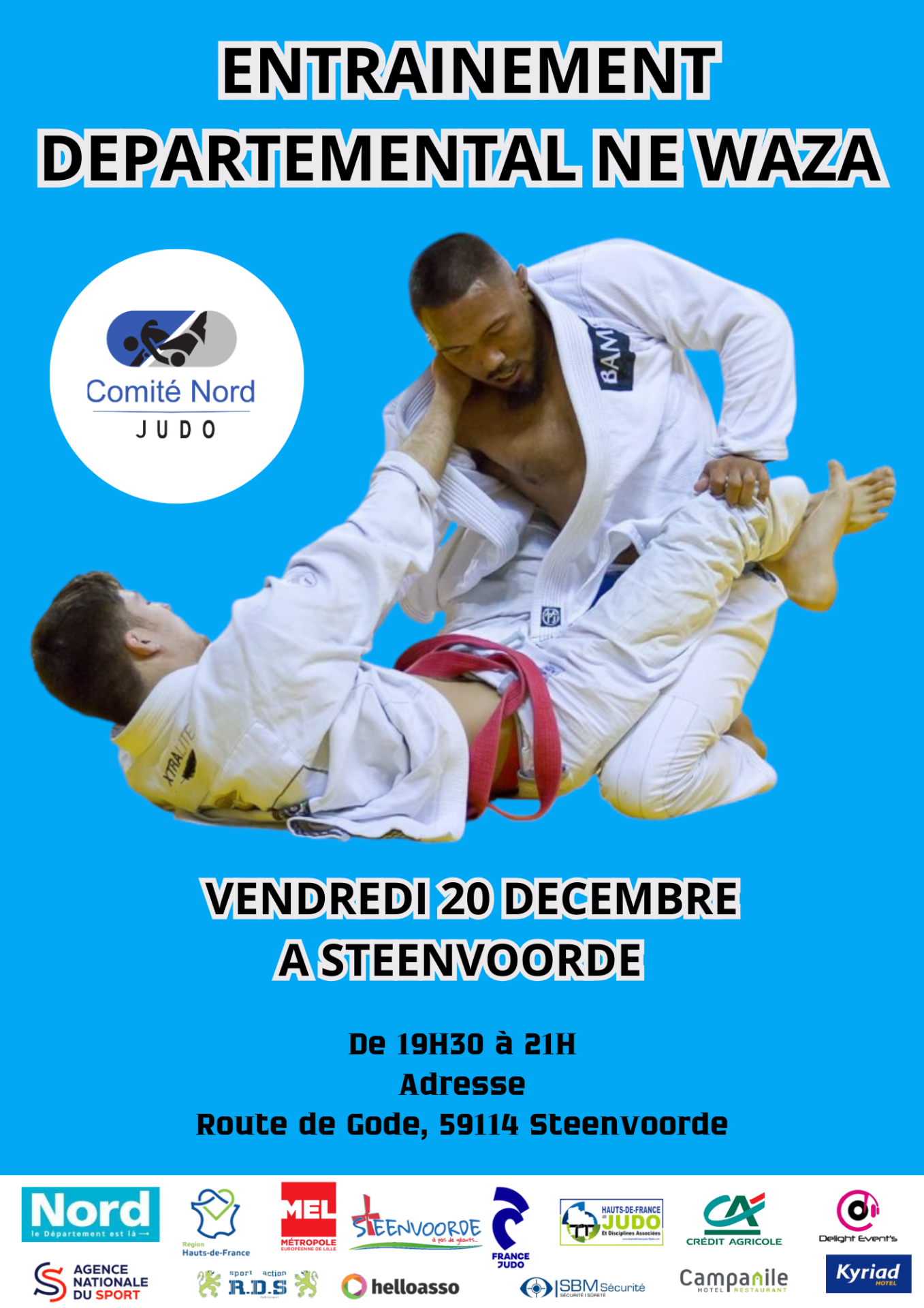 Affiche entrainement ne waza