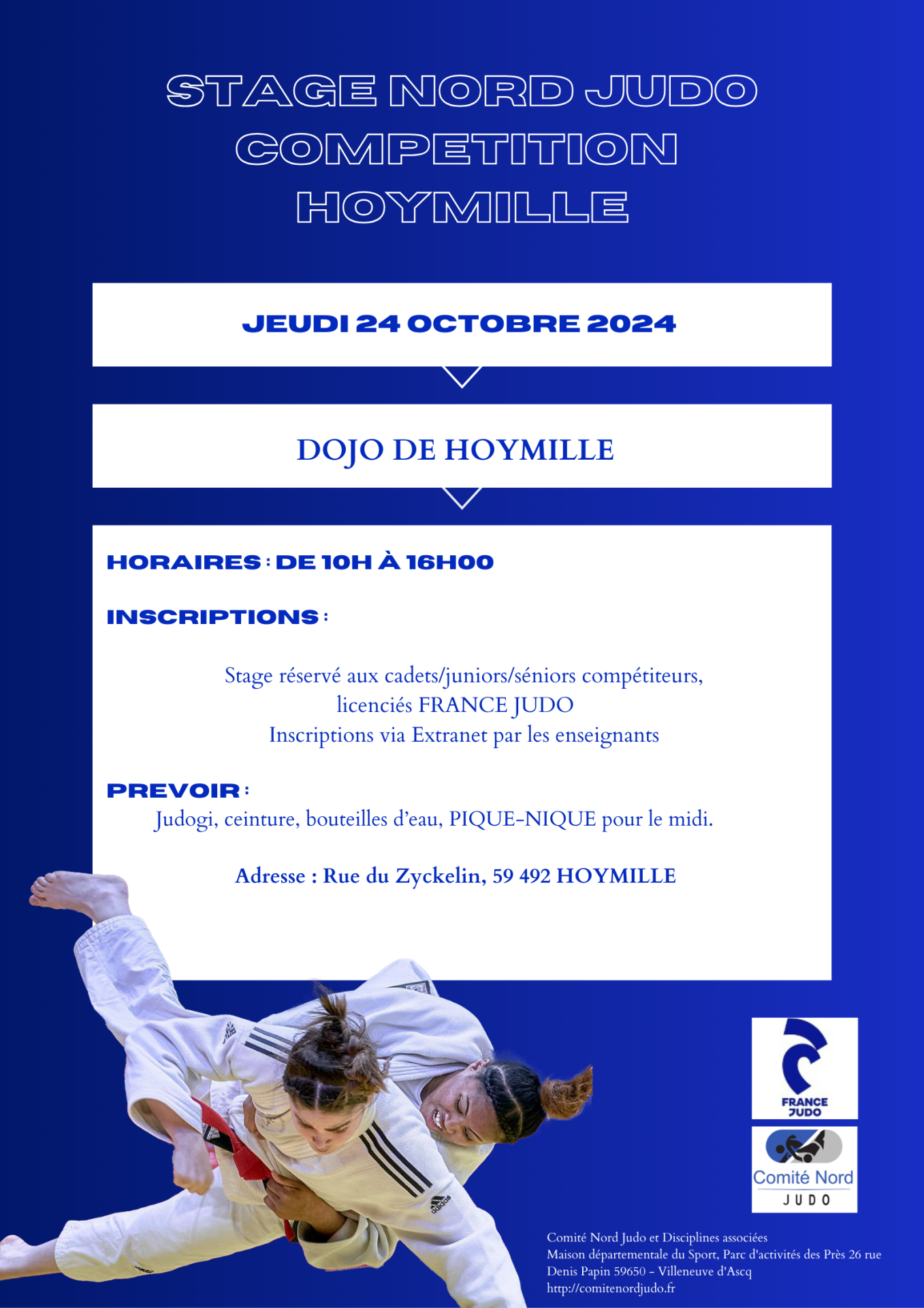 Affiche stage njc hoymille